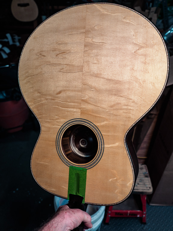 First coat of varnish